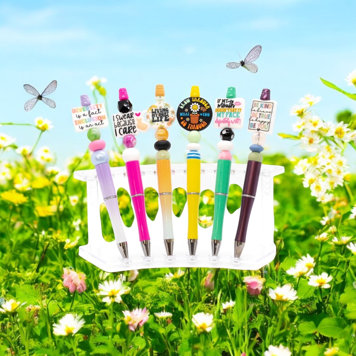 DIY beadable pen and pencil kit